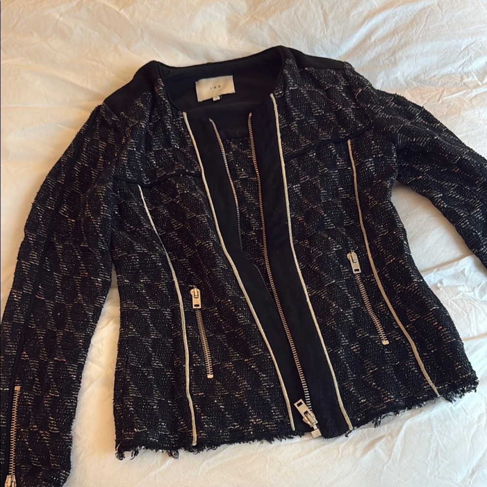 IRO Tweed Zip-Front Women’s Jacket